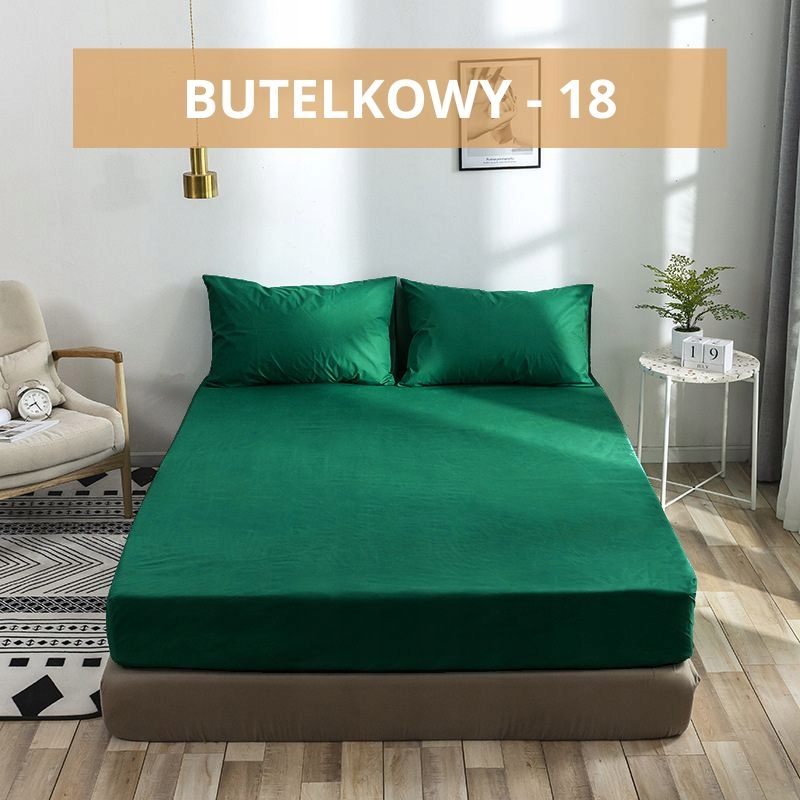 PRZEŚCIERADŁO BAWEŁNIANE Z GUMKĄ 160X200 KOLORY Długość 200 cm