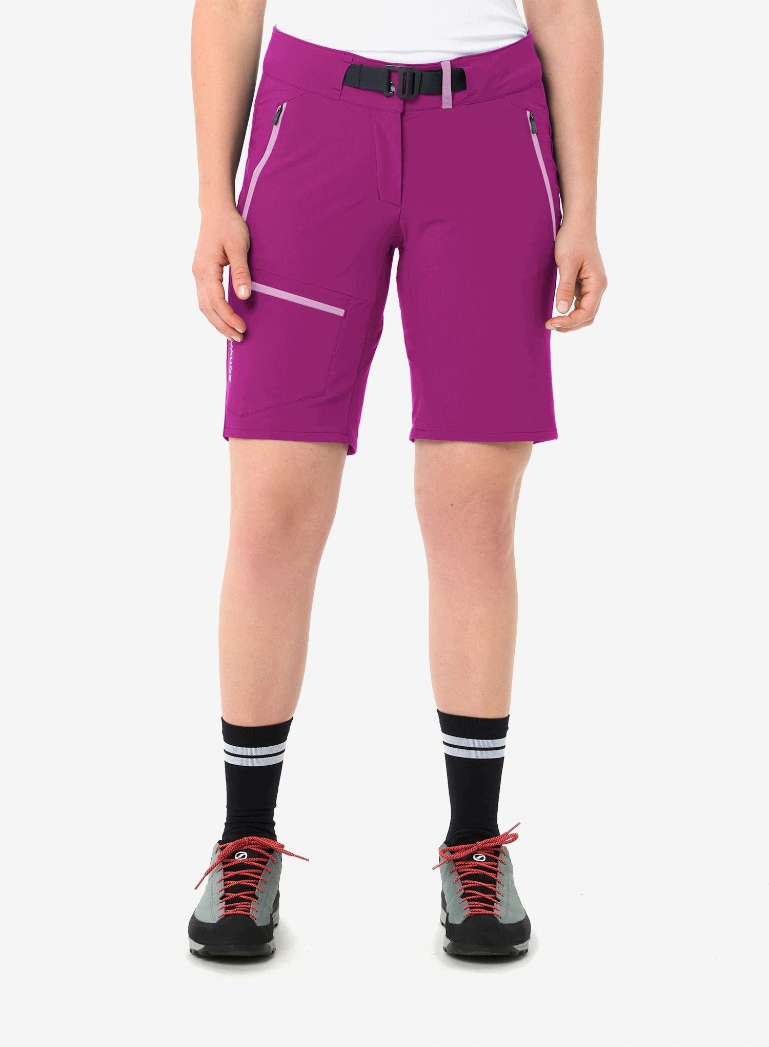 Kraťasy turistické kraťasy Vaude Badile Shorts II pink orchid 42 (L)