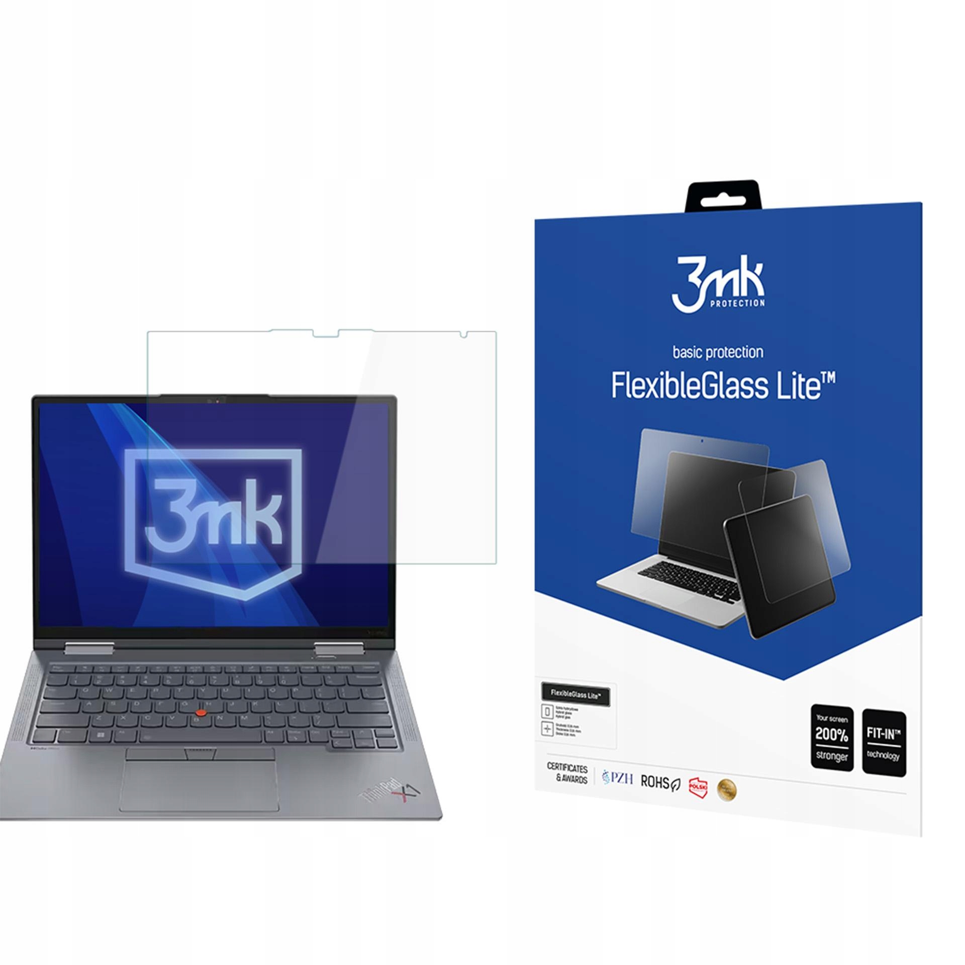 Szkło ochronne hybrydowe 3mk Flexible Lite Lenovo ThinkPad X1 Yoga Gen 8
