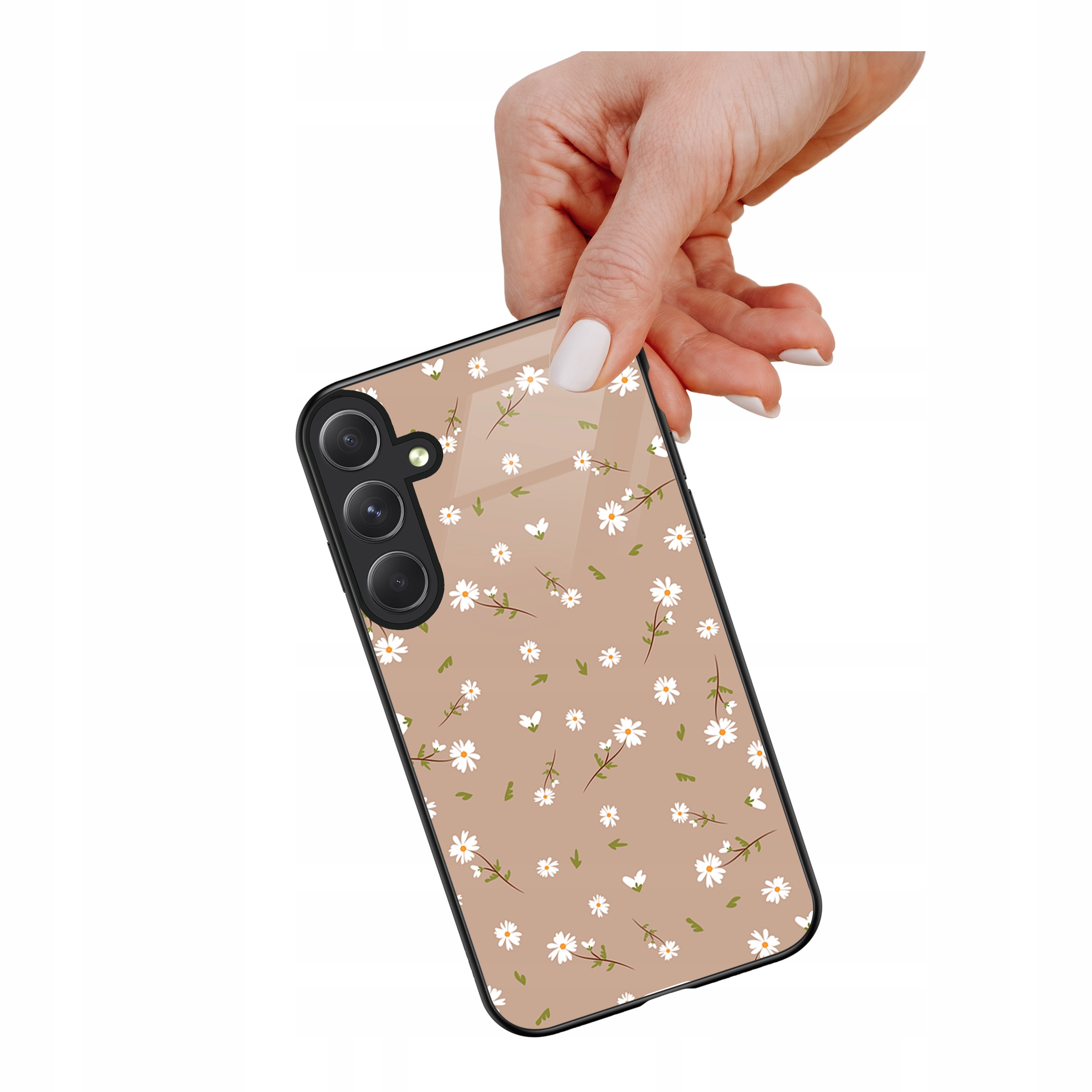Etui szklane ceramiczne do Samsung Galaxy S25 Fe Daisy diary