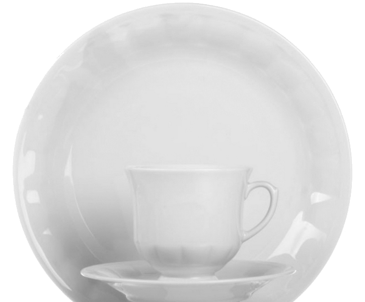 C000 BERNI SERWIS DO KAWY 12/39 PFP PORCELANA Linia BIAŁY BERNI