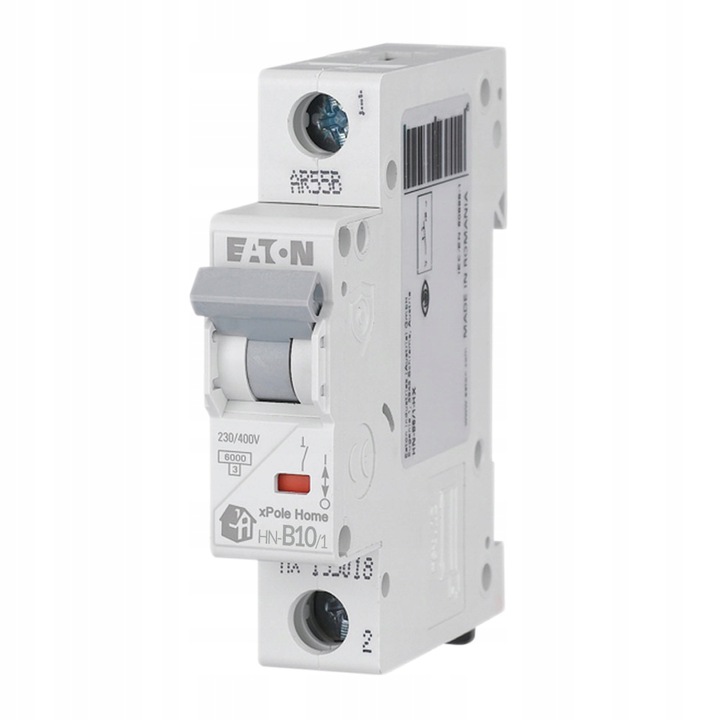 

Wyłącznik nadprądowy 1P B 10A 6kA Ac HN-B10/1