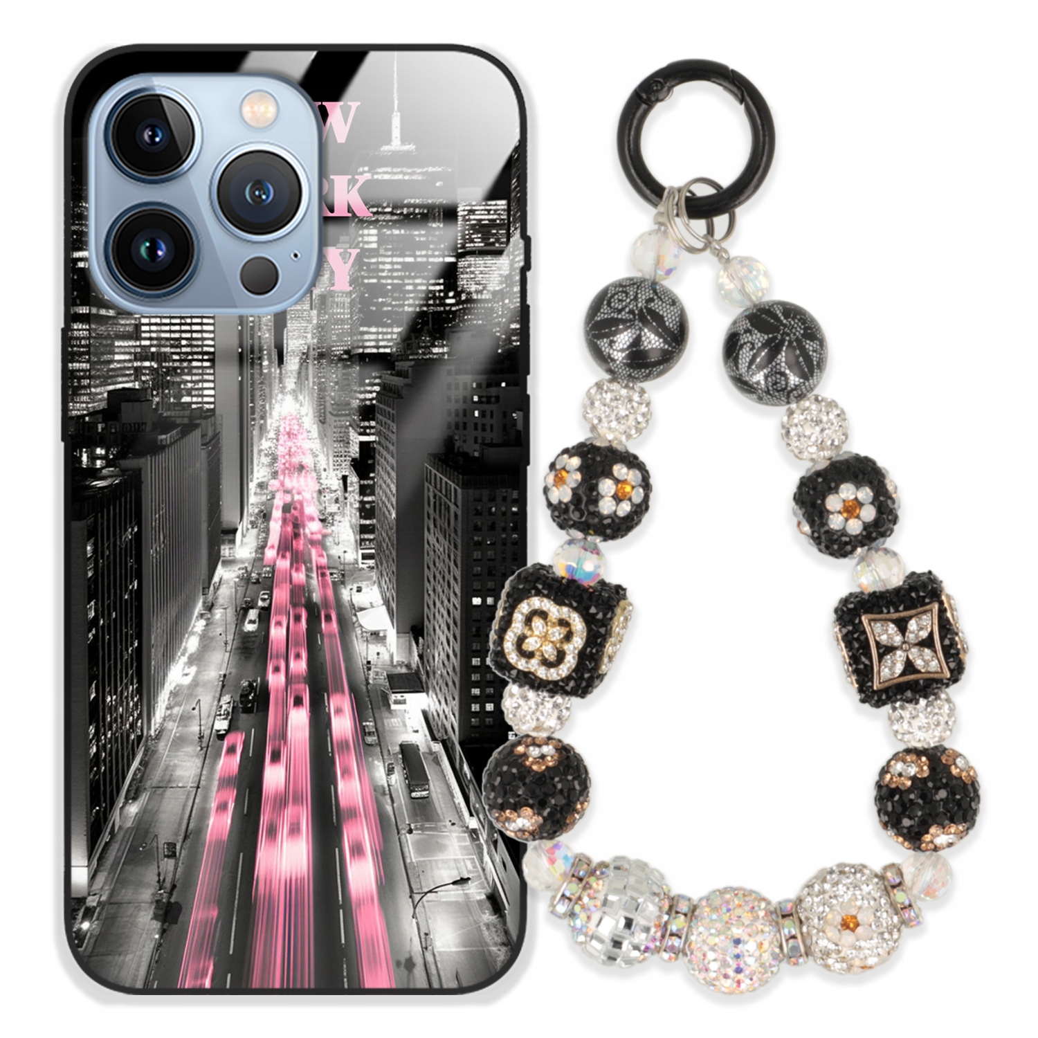 Puzdro Na Iphone 13 Pro Glass Kľúčenka Elegantné Prémiový Dizajn Puzdra