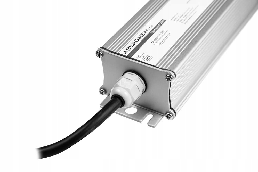 Zasilacz LED montażowy BERGMEN Eco Compact 180W 12VDC 15A wodoodporny IP68 Stan opakowania oryginalne