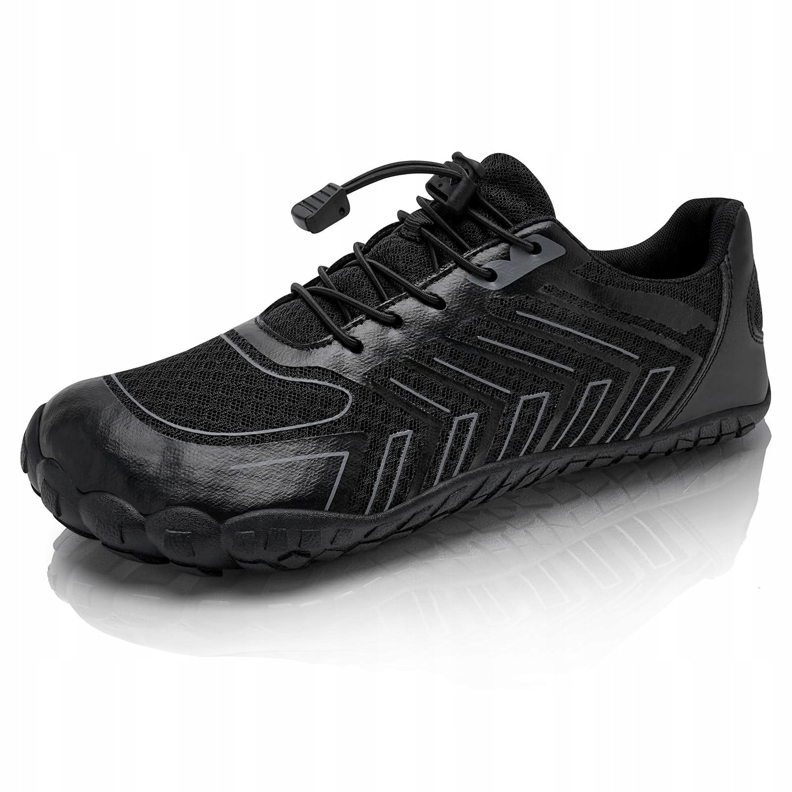 Sportovní boty na běhání Trailové boty na cvičení Široké špičky Černé 41 Eu