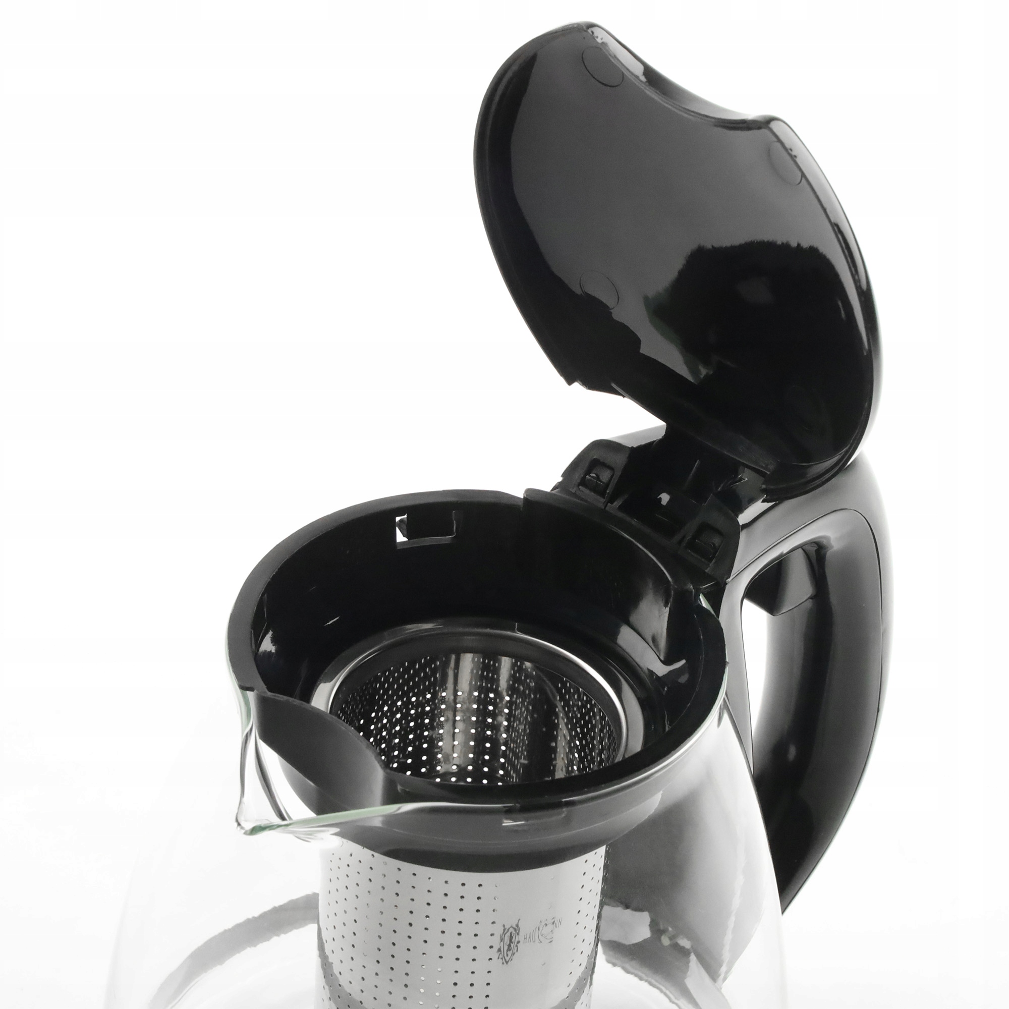 DZBANEK SZKLANY Z STALOWYM ZAPARZACZEM ZAPARZACZ DO HERBATY ZIÓŁ 1100 ML