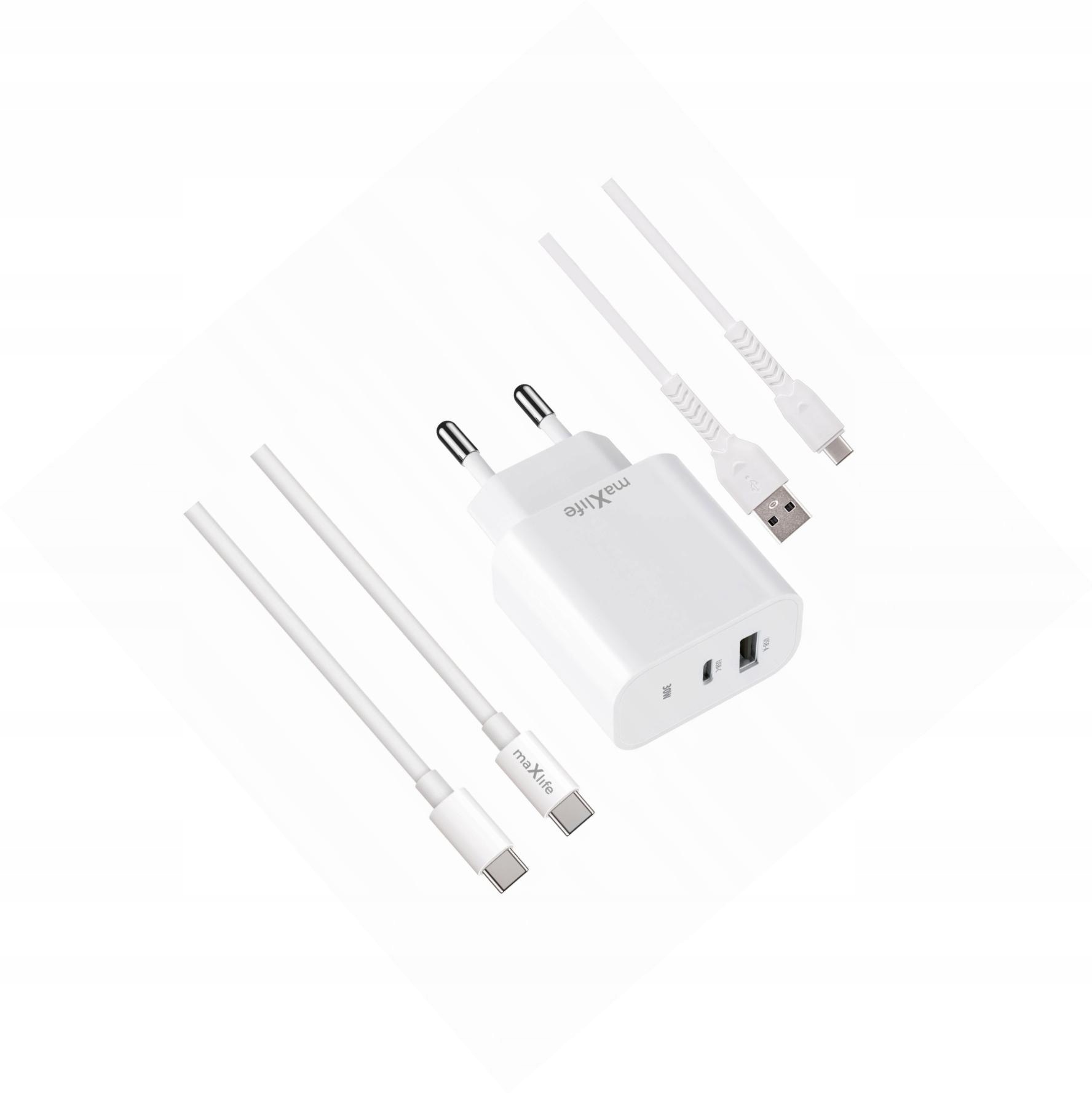Szybka ładowarka 30W 2 wejścia z dwoma kablami Usb-c do Samsung Galaxy S20