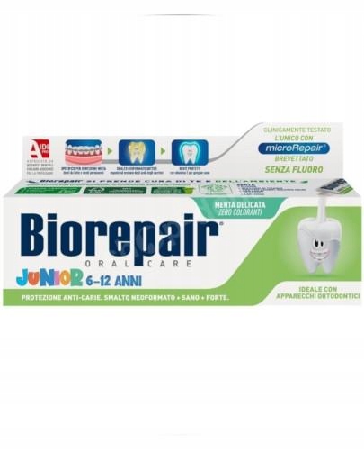 

Biorepair Junior- pasta dla dzieci delikatna mięta