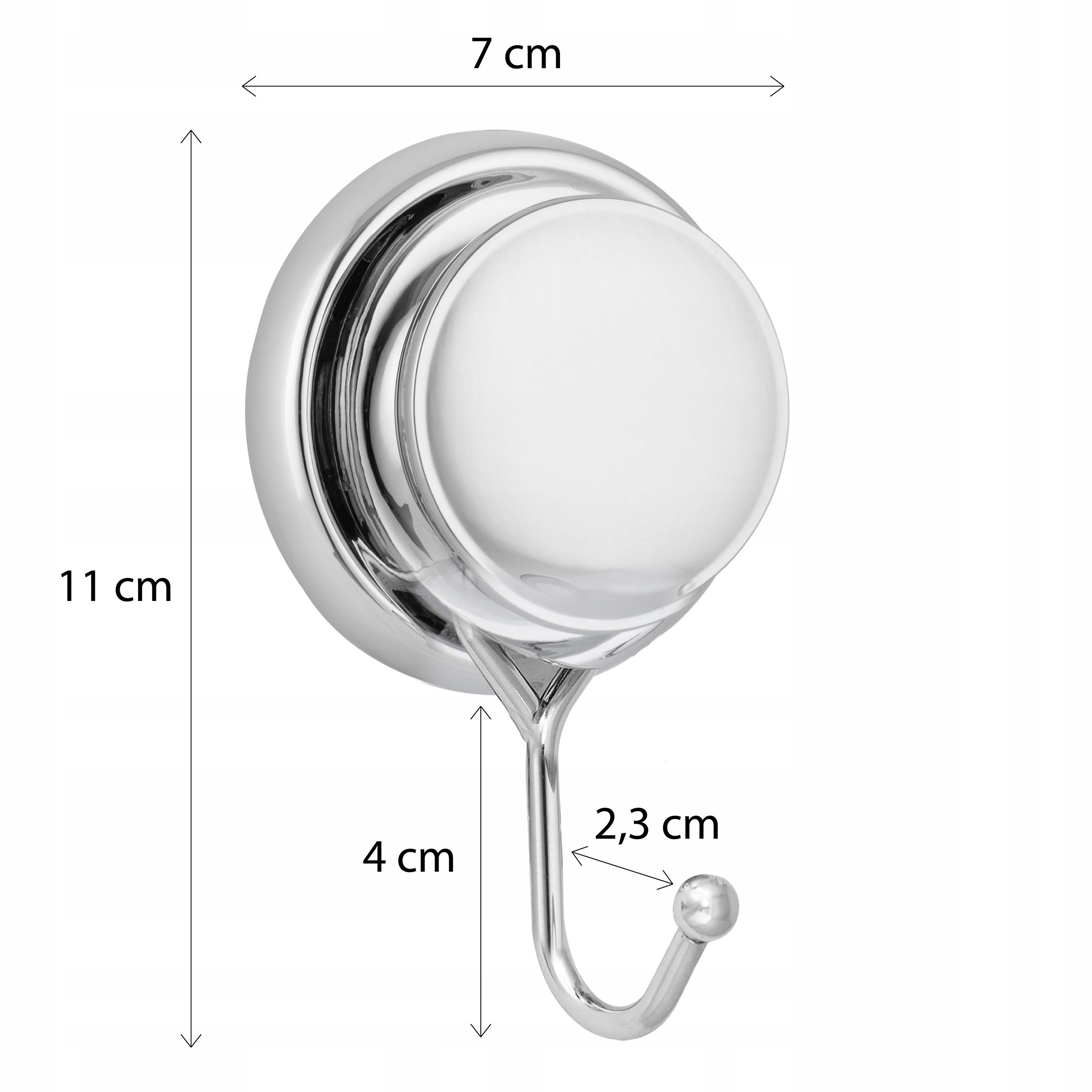 Wieszak na ręcznik ścienny na przyssawkę łazienkowy chrom bez wiercenia Kod producenta CH.GAVI-H1A