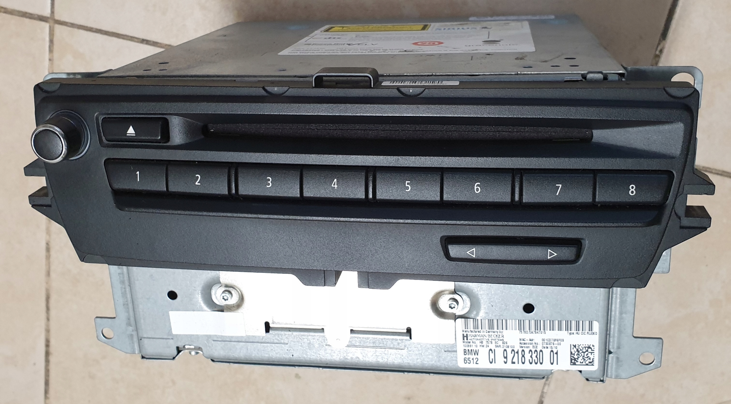 RADIO player navigation devices CIC CD BMW 1 E87 OE SIRIUS