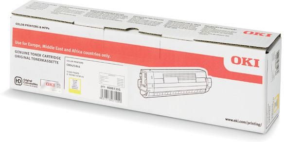 Toner Oki C834 46861305 10 tisíc Y Originál žltý c844 c834dnw
