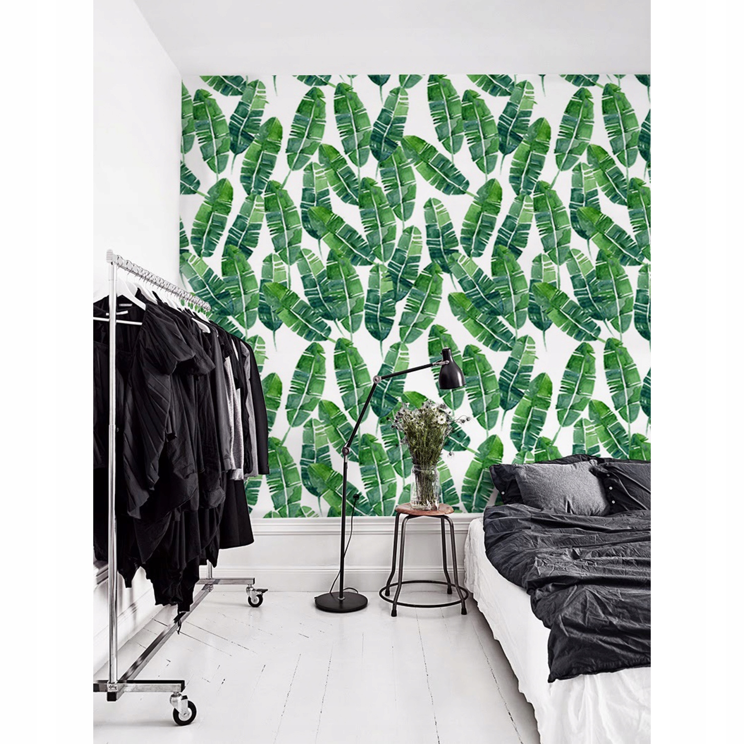 

Tapeta ścienna Zielone egzotyczne liście 416x254cm