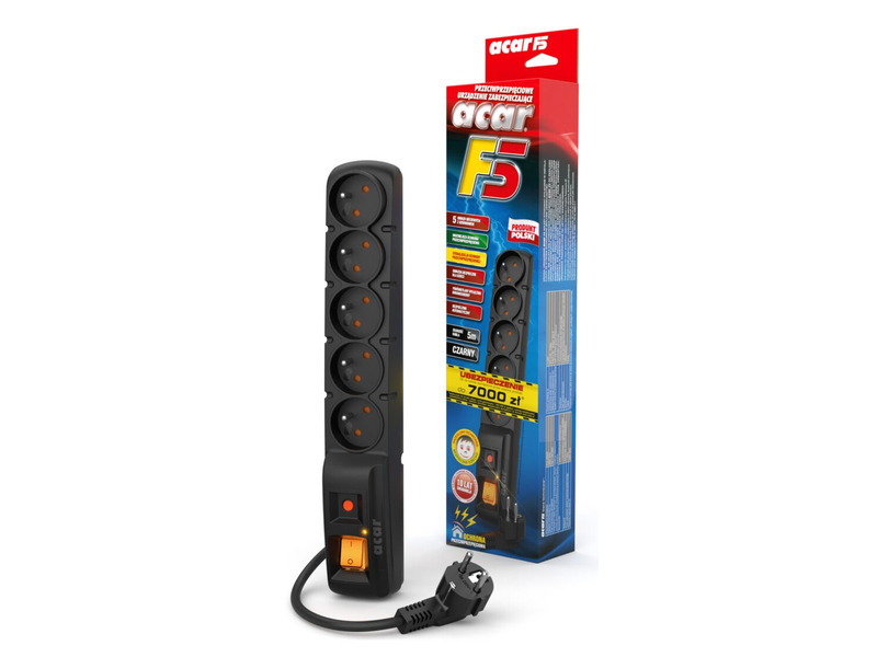 

Listwa Acar F5 5 m Czarny