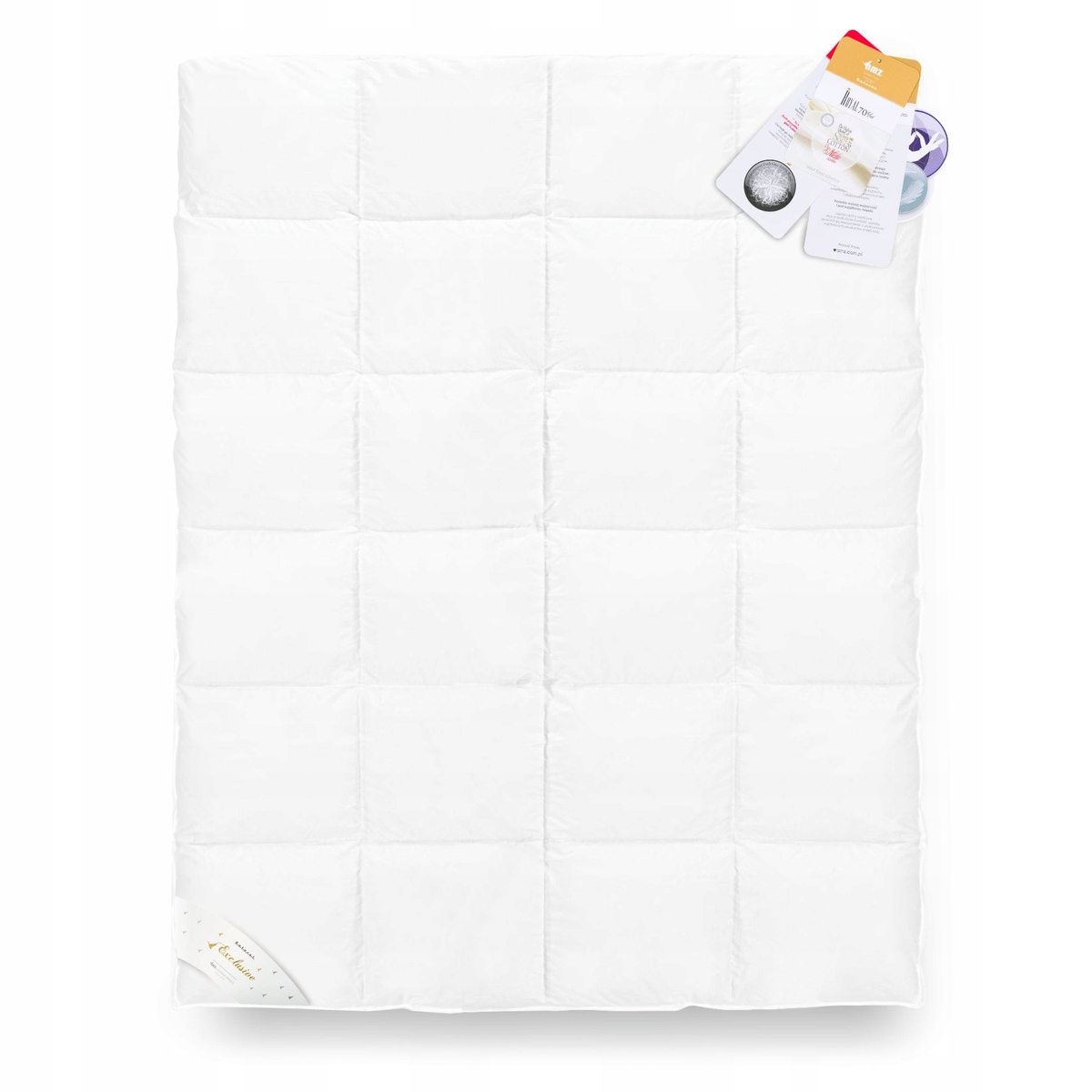 Prikrývka 135x200 Teplá prírodná páperová zimná Exclusive Royal