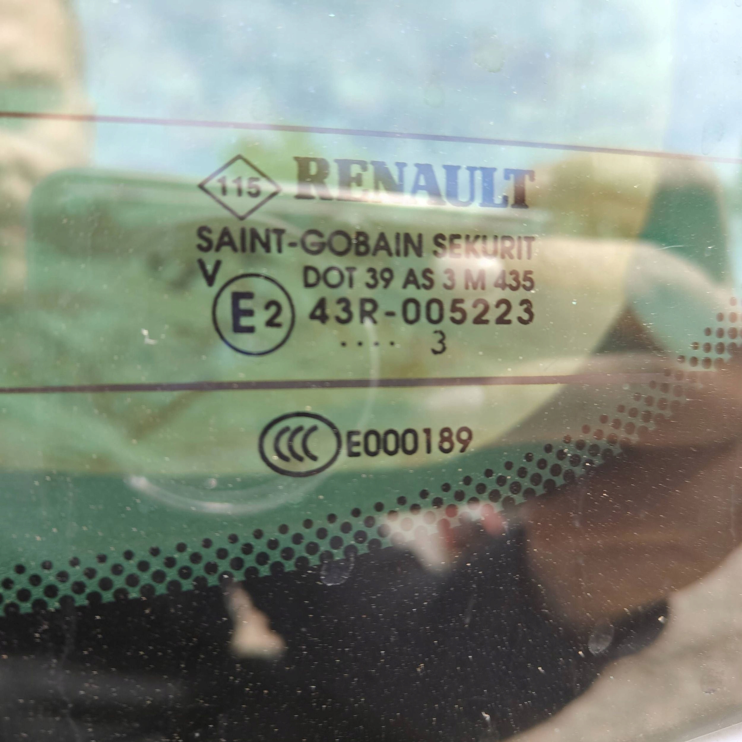trunk door boot rear part Renault Grand scenic III biala perla