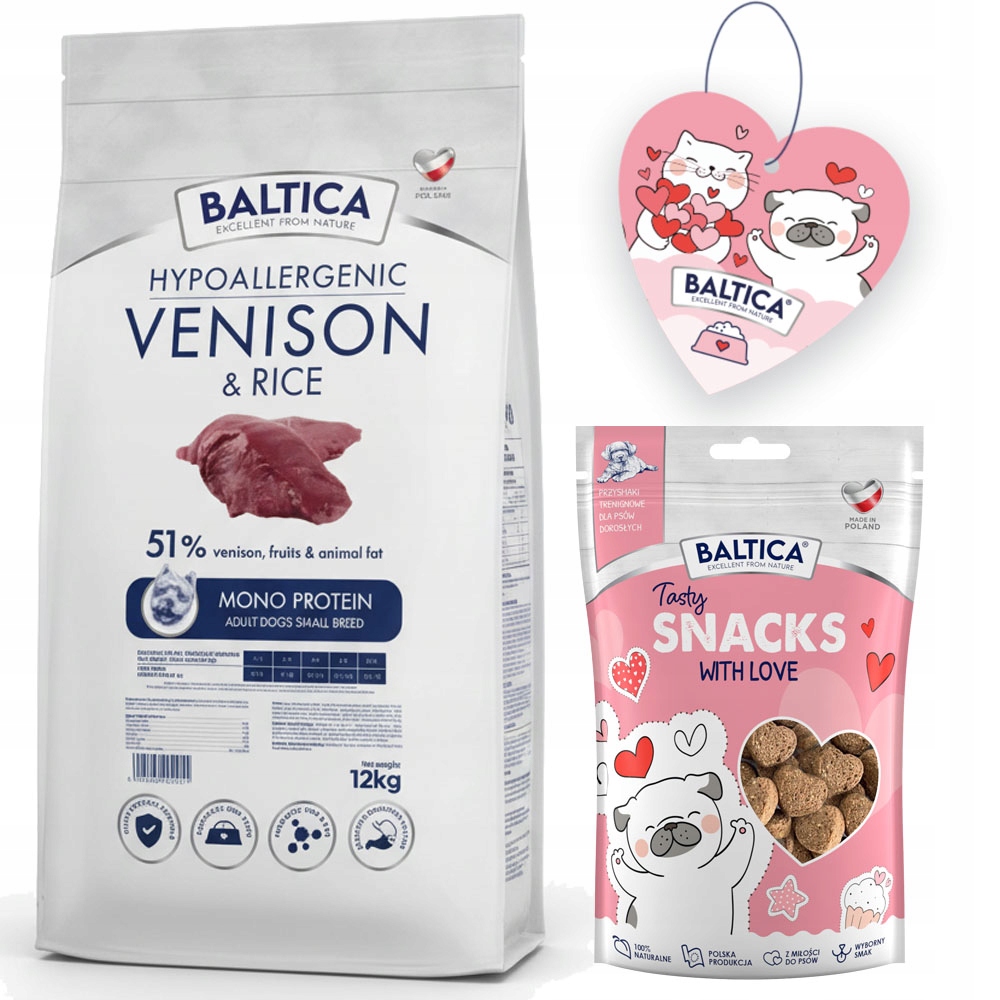 Levně Baltica Adult Venison & Rice Zvěřina s rýží S 12kg Malá Plemena