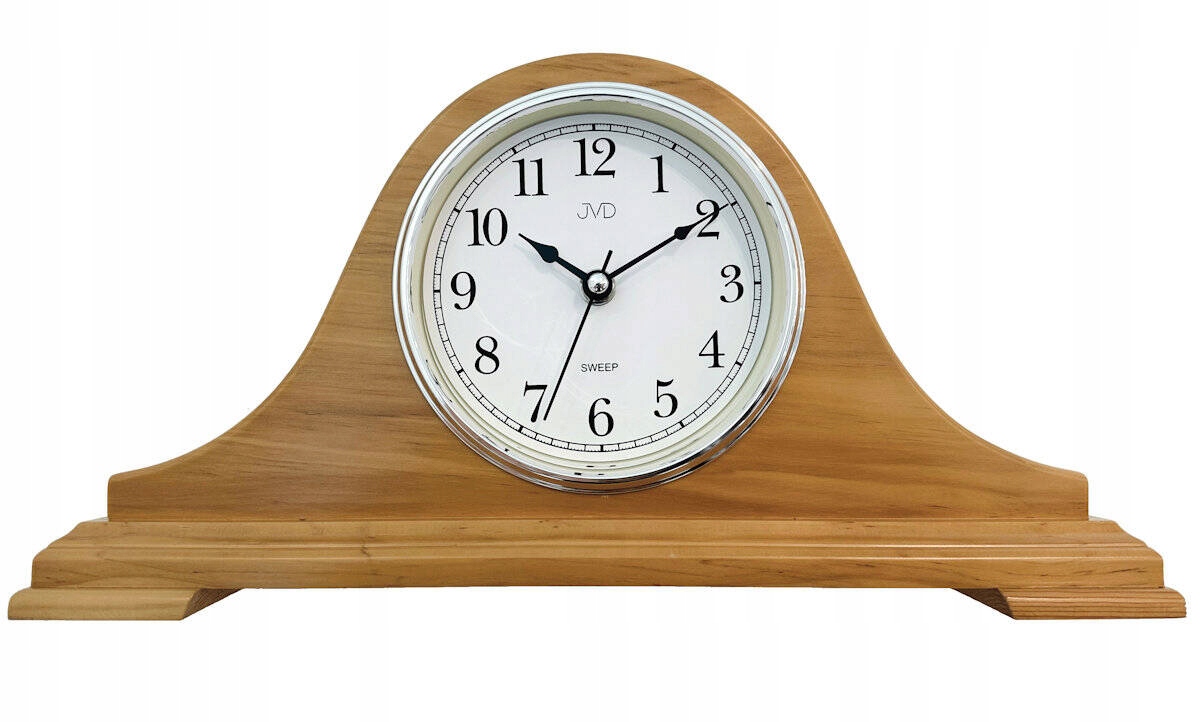 Drevené Svetlohnedé Tiché Krbové Hodiny Napoleon Jvd HS3290.68 38 cm