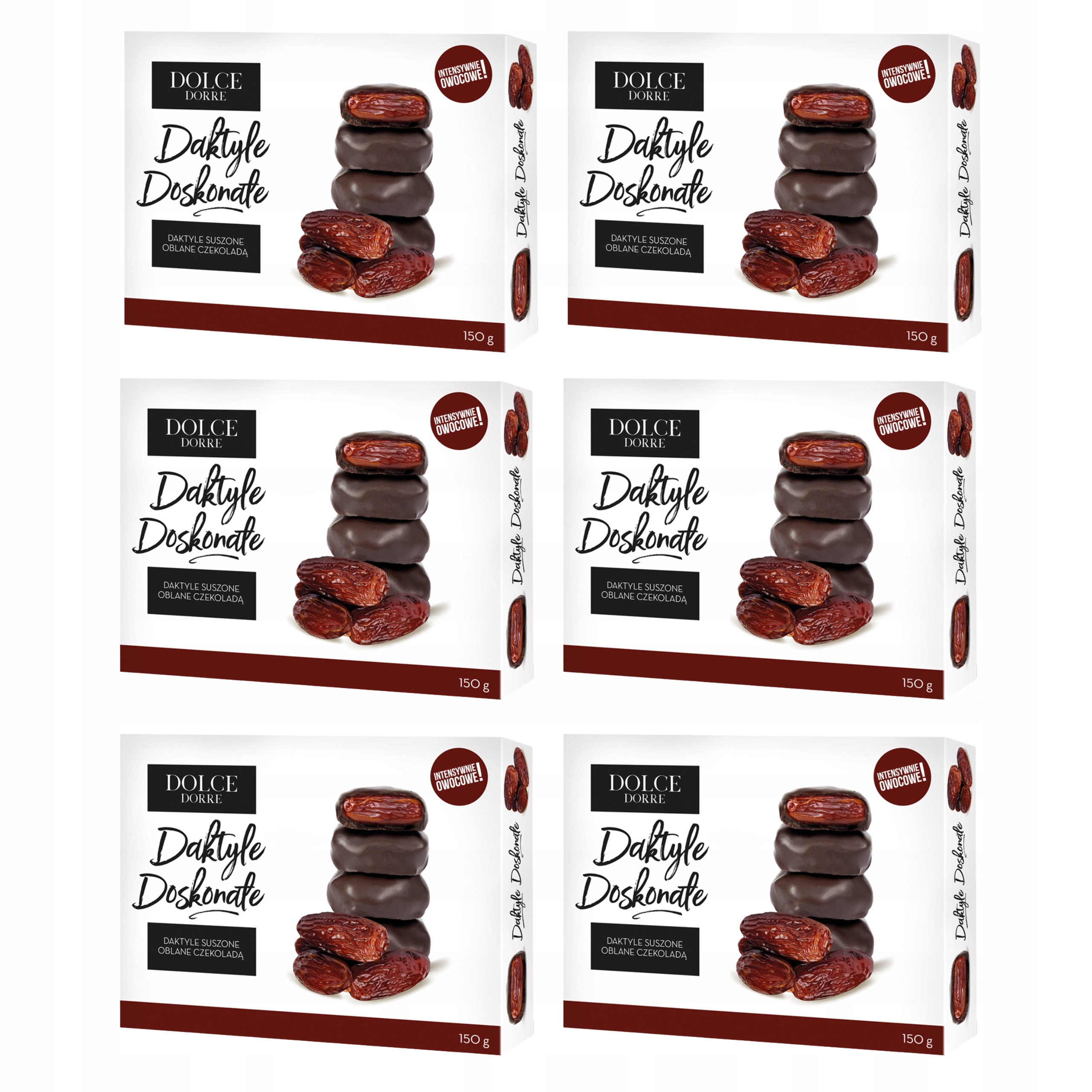 Daktyle w czekoladzie Mateo 6 x 150 g hurt