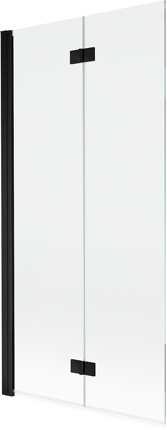 Mexen Mist Parawan Nawannowy 2-SKRZYDŁOWY Lewy 90X150 CM Transparent Czarny