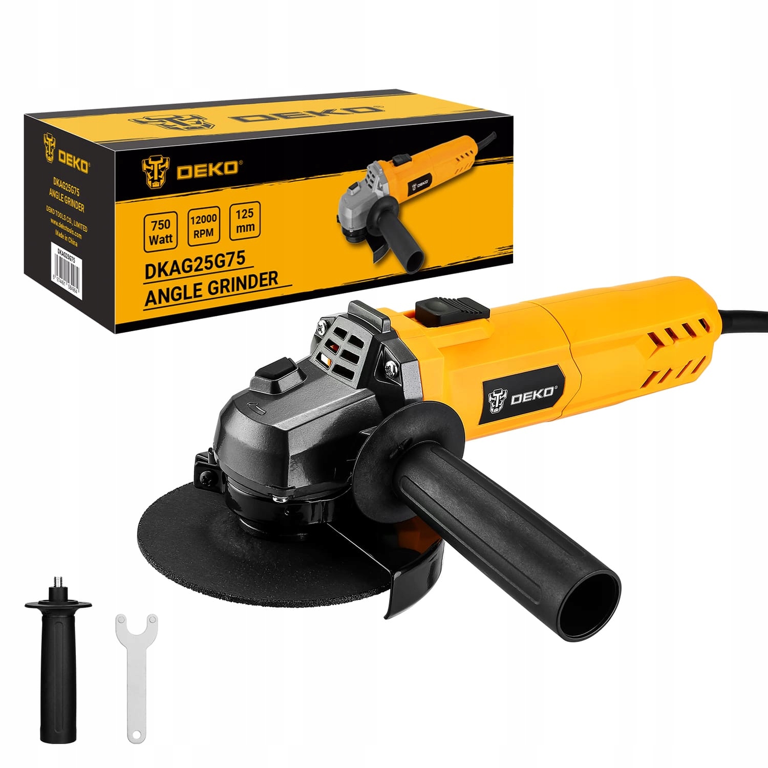 

Deko Szlifierka Kątowa 750W 125mm Mocna DKAG25G75