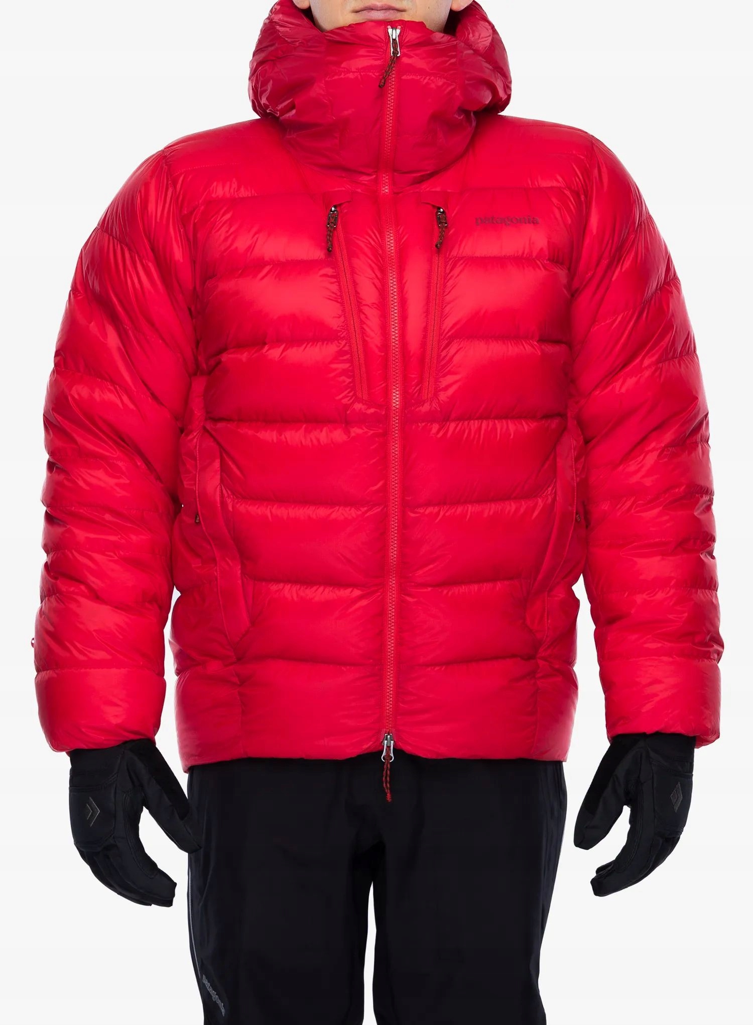 Péřová bunda Patagonia Grade VII Down Parka sizzle červená XL