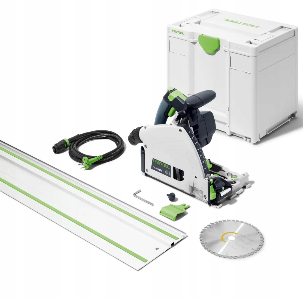 Zagłębiarka Festool TS 60 KEBQ-Plus na szynie FS 1400/2