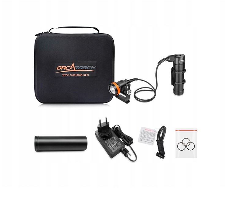 Potápěčská svítilna Orca Torch D630 V 2.0 pro potápění 4000 lumenů 23h50min