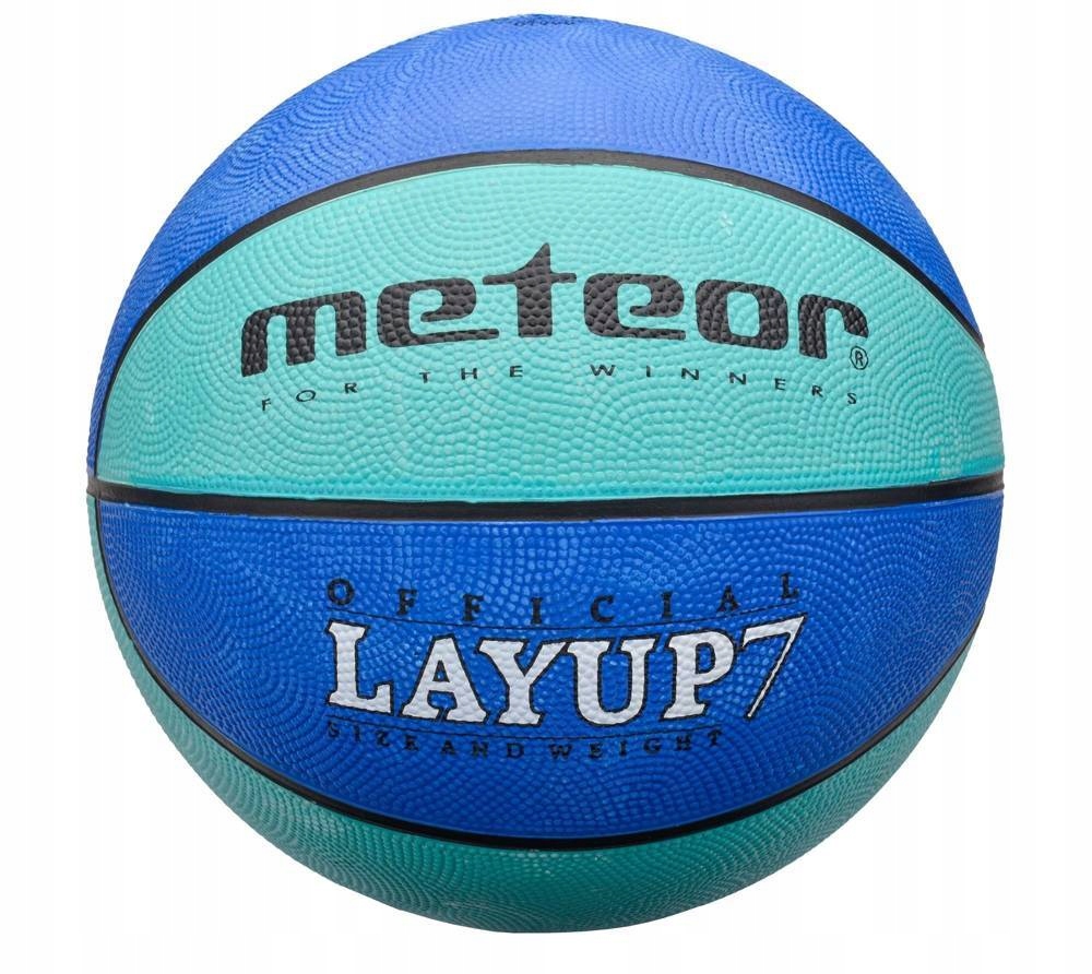 

Meteor Piłka do Kosza Koszykówki Niebieska Layup 7