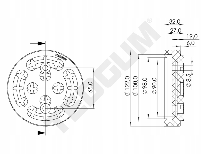 PODKŁADKA PODNOŚNIKA PODNOŚNIK-SAMOCHODOWY Udźwig 1 kg