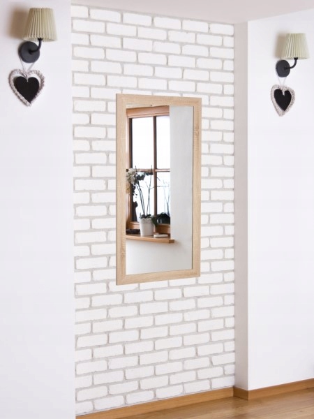 Lustro w ramie klejonej PREMIUM 70x50 DĄB SONOMA Przeznaczenie Do kuchni Do łazienki Do pokoju Do przedpokoju Do sklepu Do studia Inne