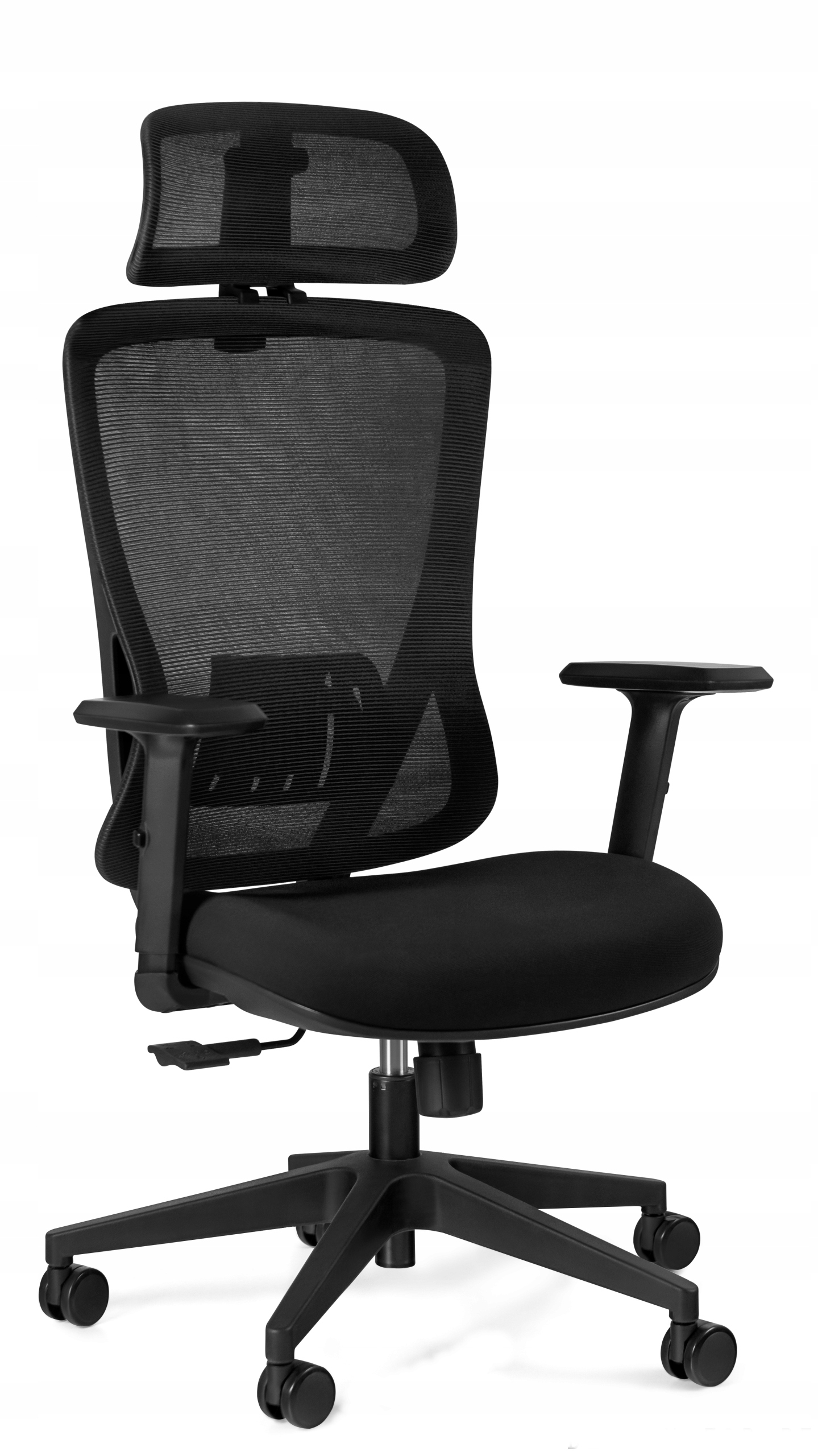 Fotel Biurowy ergonoma Dart Czarny Siatka Obrotowy Zgodny Z Normami Bhp