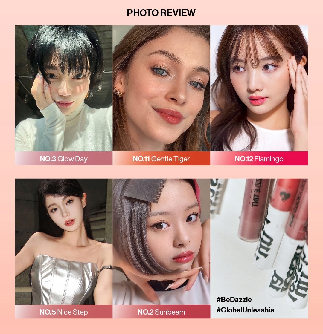 Unleashia Non Sticky Dazzle Tint Korea RENEWAL Efekt brokatowy