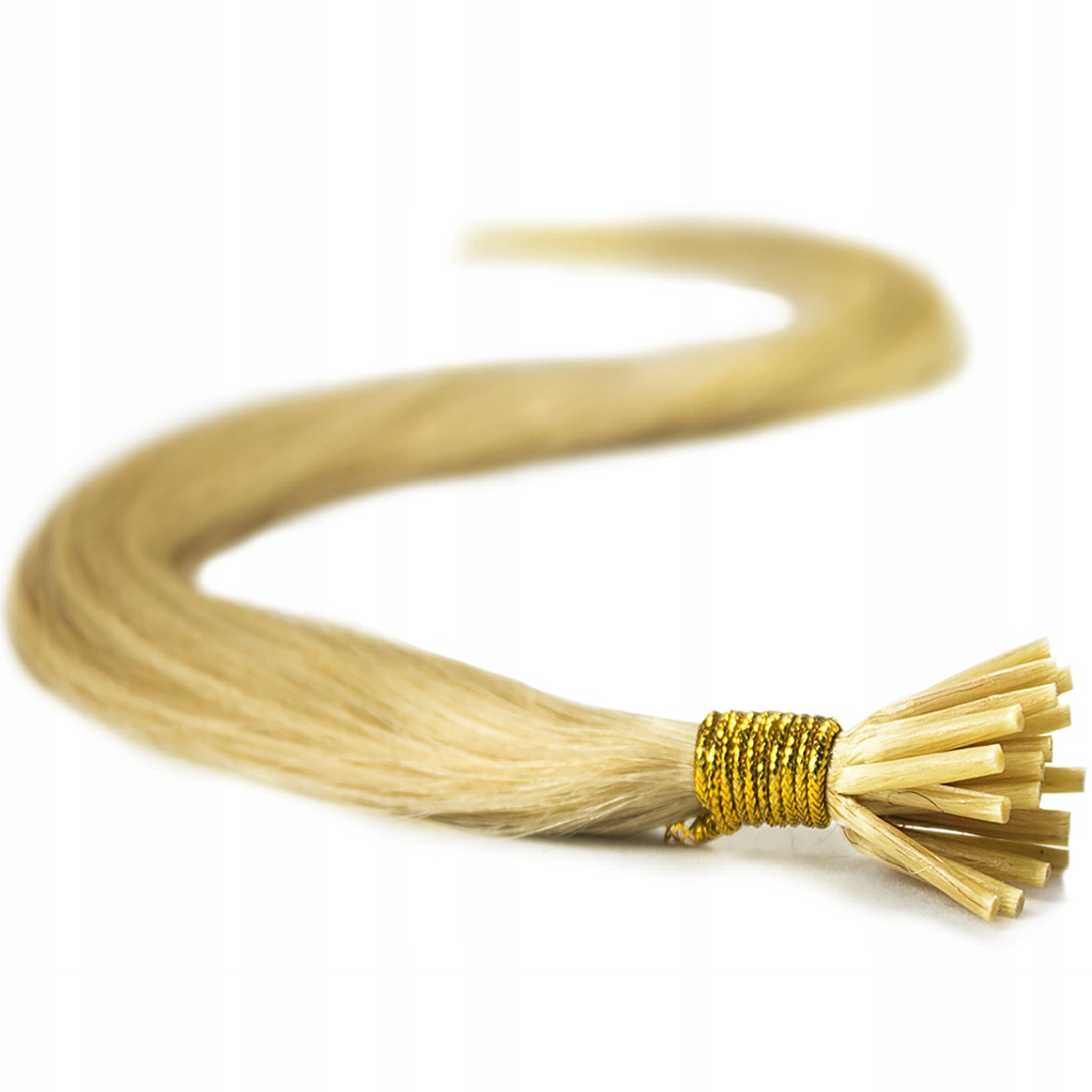 Vlasy Na Mikrokroužky Pramínky 100% Přírodní Mikrokroužky 60 CM světlý blond 22