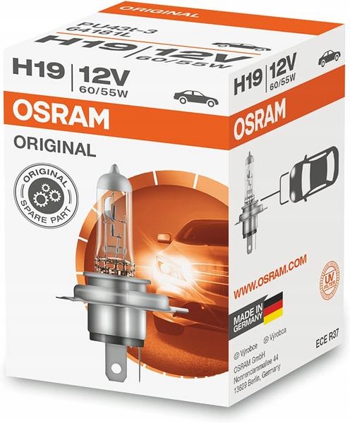 

Osram Original Żarówka H19 12V 60/55W PU43T-3