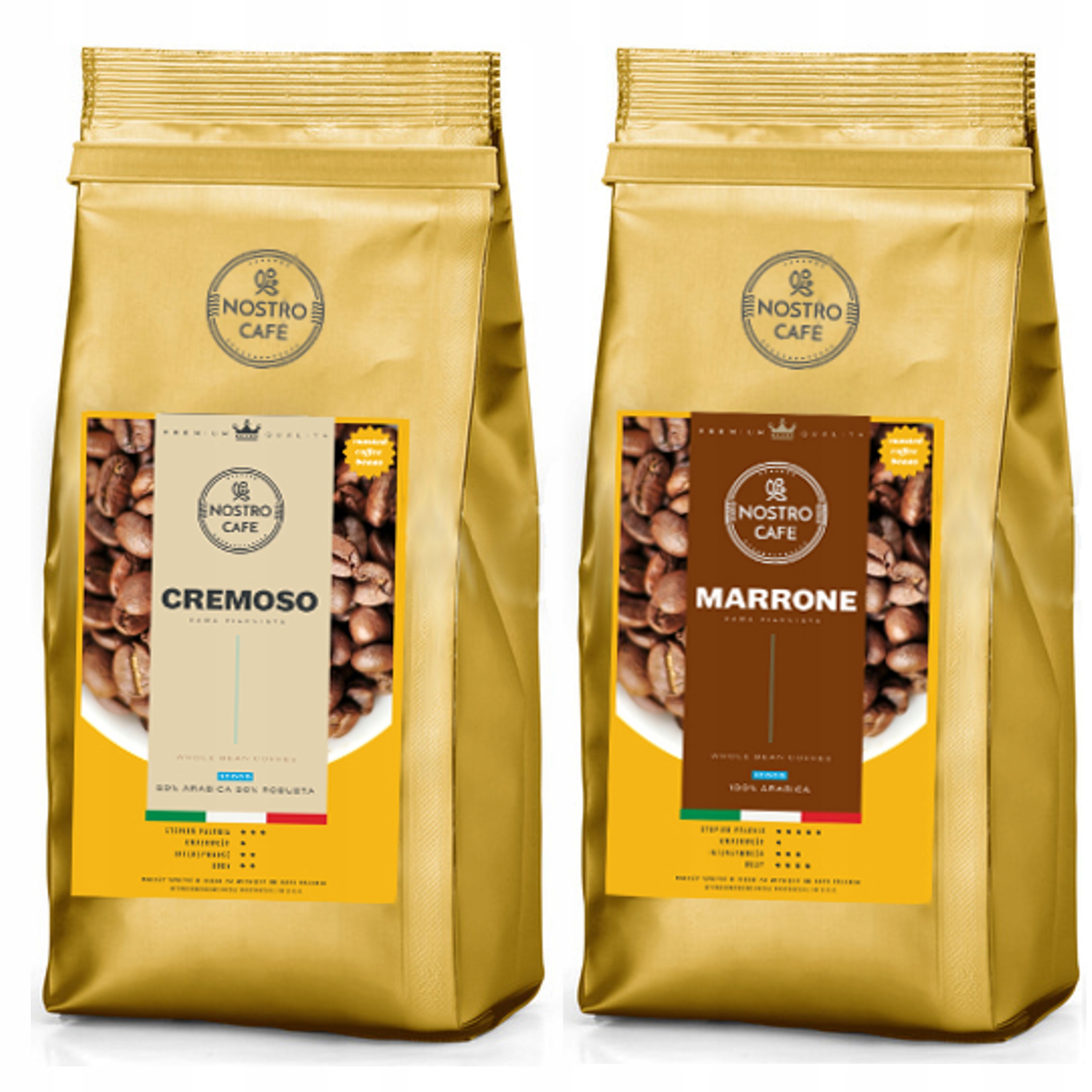 Levně Káva Zrnková Cremoso, Marrone 2KG Čerstvě Pražená