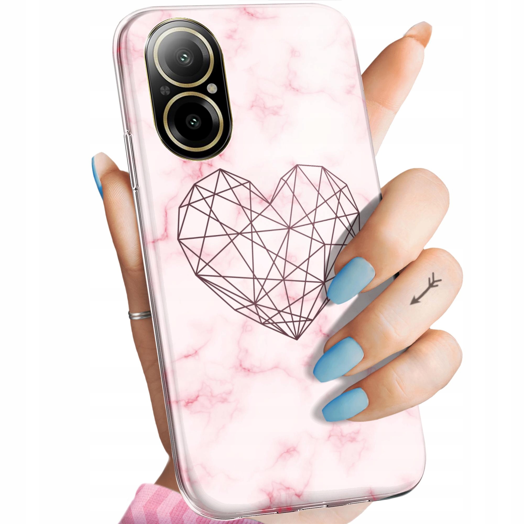 Etui Do Realme C67 4G Serce Serduszka Miłość Obudowa Pokrowiec Case