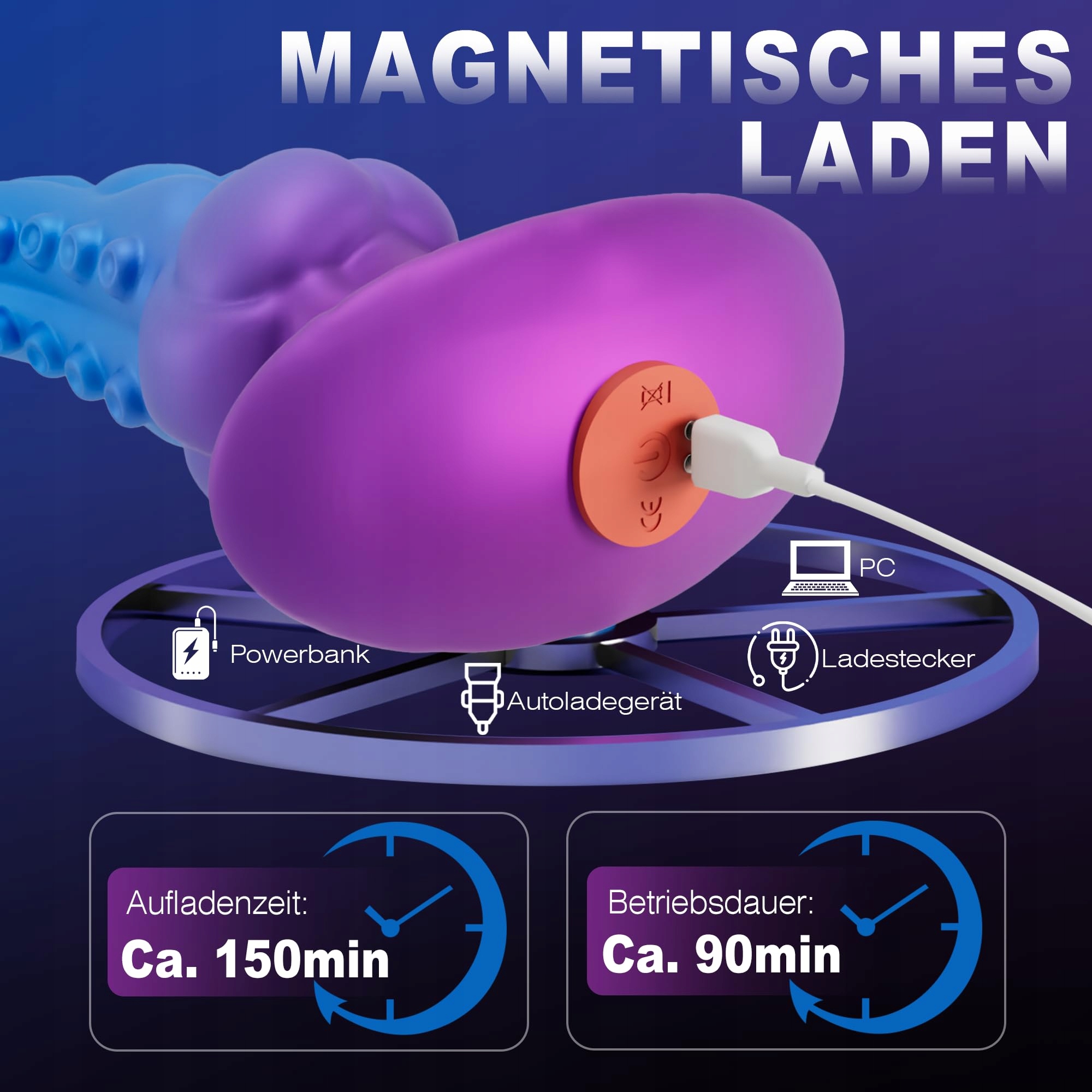 MONSTER KNOTEN Wibrator Analny Dla Mężczyzn 8 Trybów Silikonowy Plug — miniatura 7