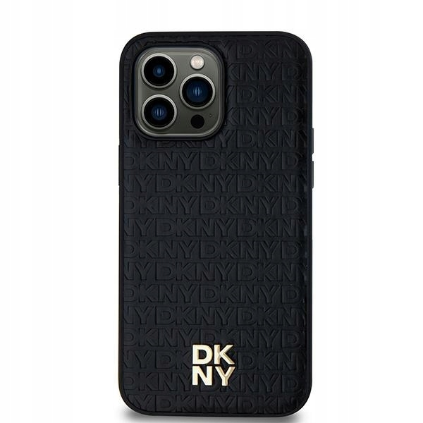 Etui Dkny Leather Pattern Metal Logo MagSafe na Samsung Galaxy S24 Ultra