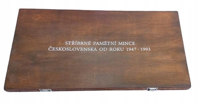 Kazeta na kompletní pamětní mince Československa od roku 1947 1993