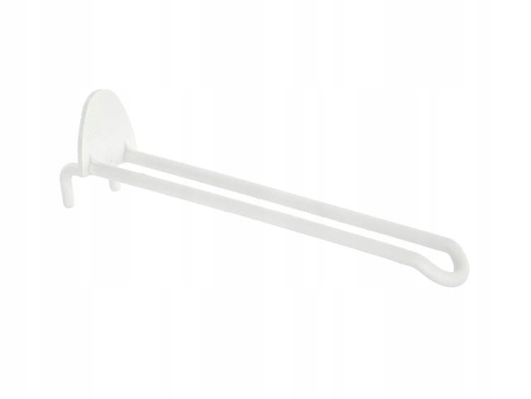 HAK DO STANDU UCHWYT BIAŁY 15 CM 5 SZT.