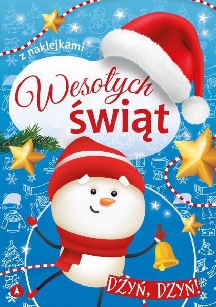 

Wesołych Świąt Kolorowanka Z Naklejkami Dzyń dzyń!