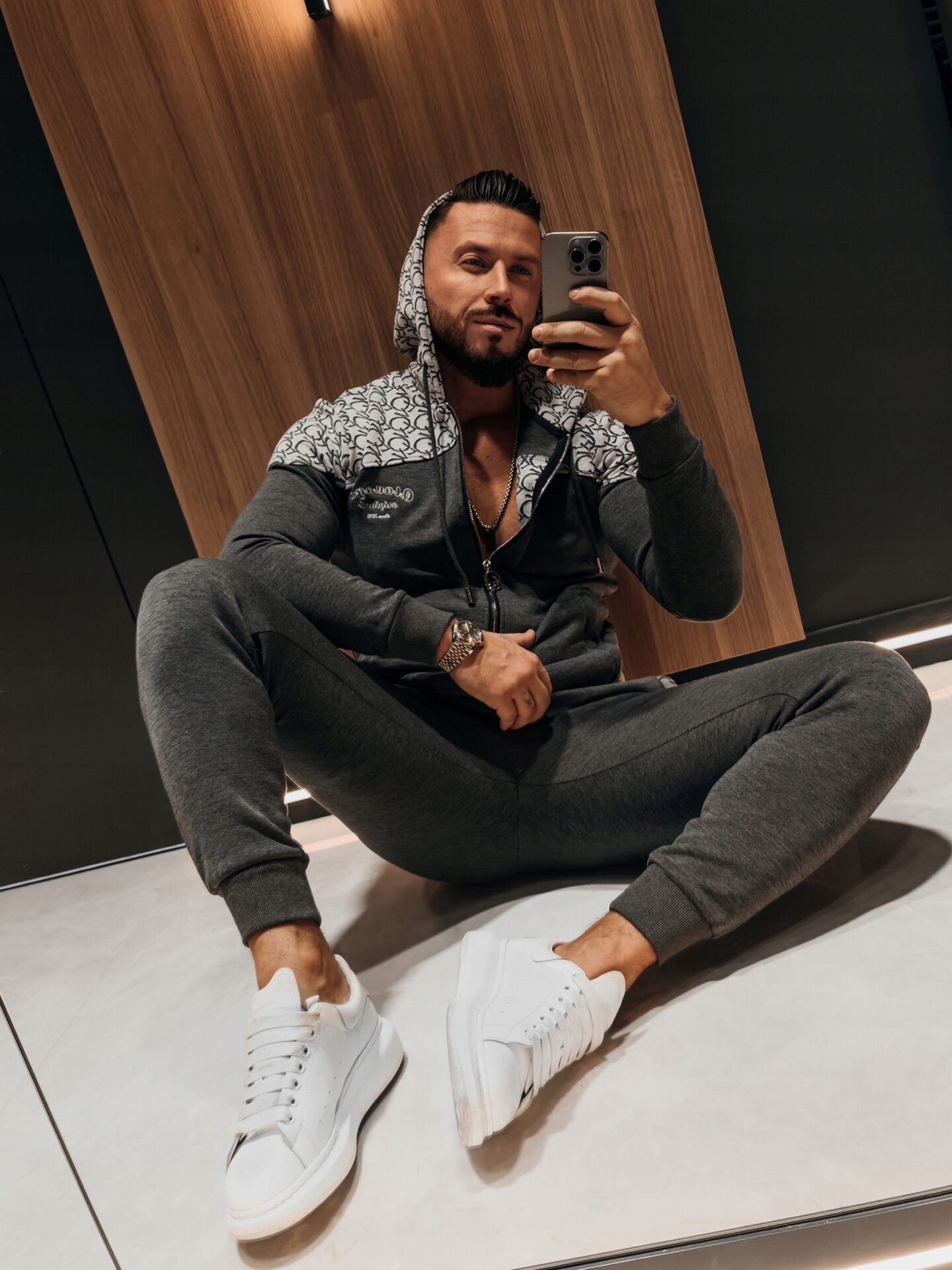 Pánský Gravity Komplet Olavoga Grafitový XL