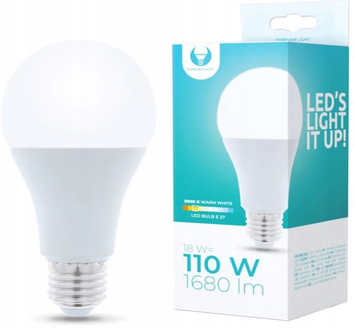 

żarówka Led kulka E27 duży gwint 18W 1700lm ciepła