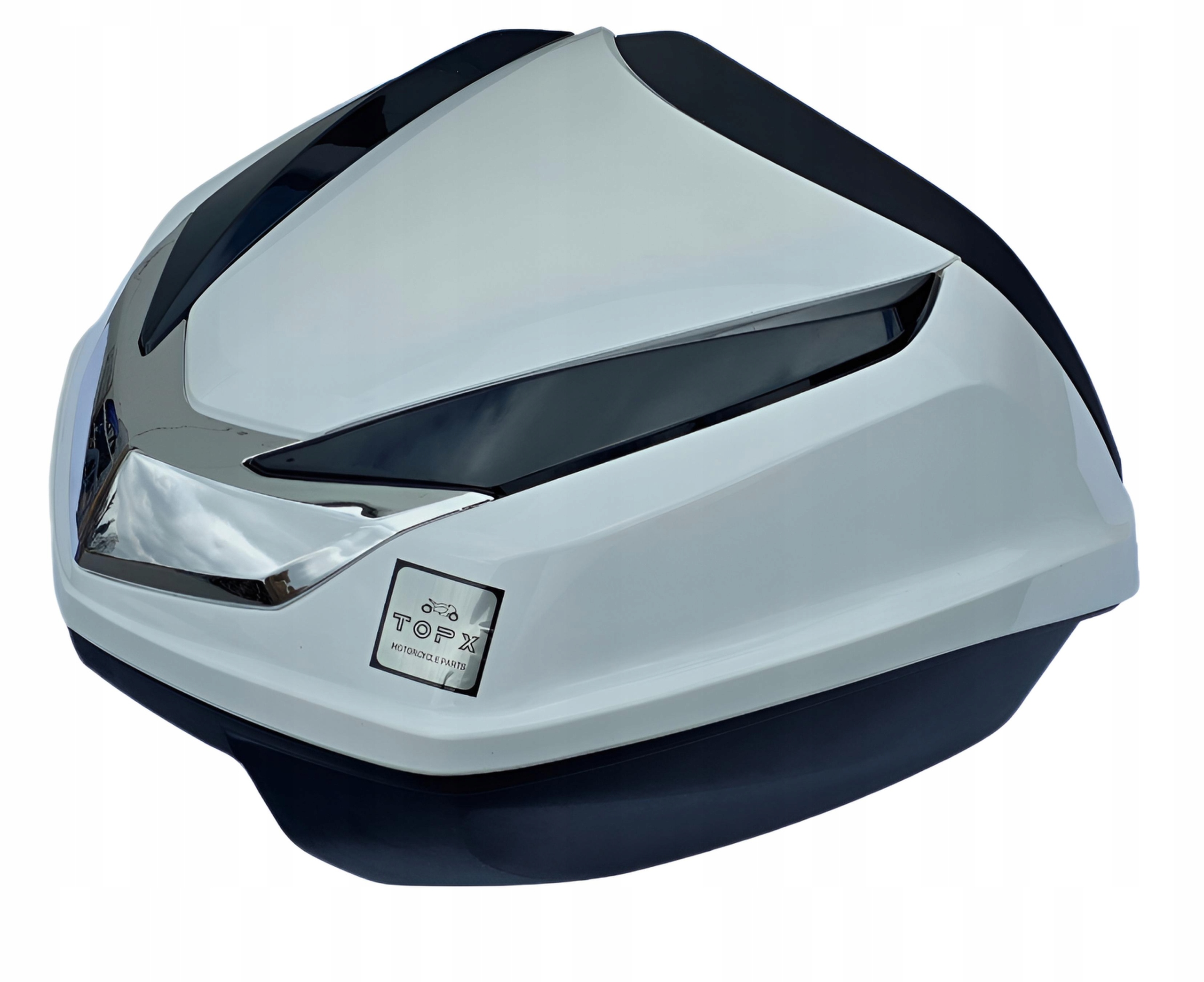 Motocyklový kufr Centrální 45L Honda Sh 20+ reflexní opěradlo Bílý Bankok