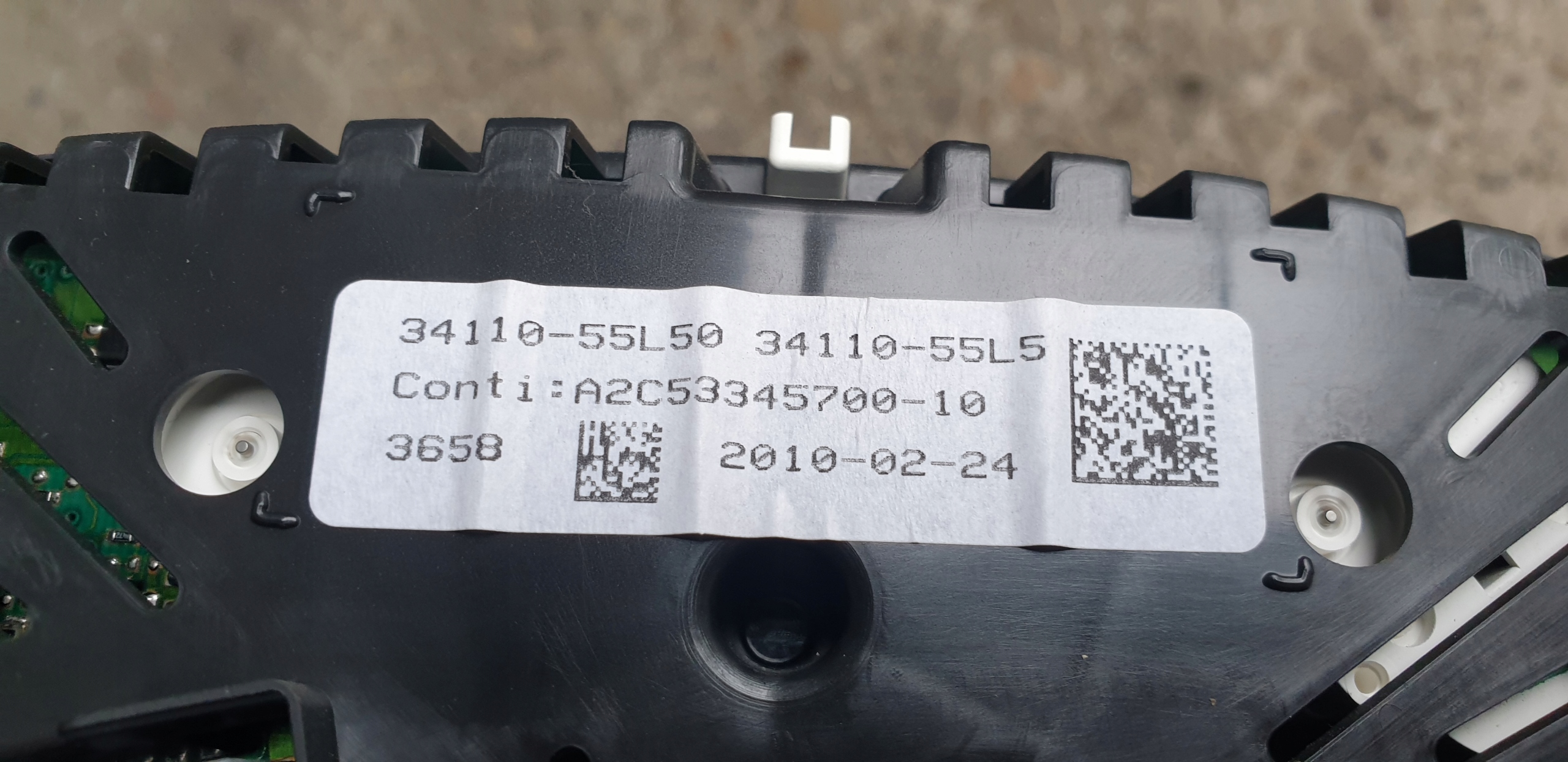 dials SEDICI SX4 2.0 DDIS 2009- 34110-55L50