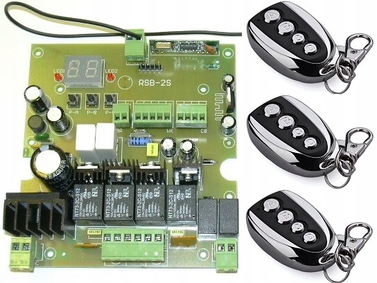 STEROWNIK BRAMY Dwu Skrzydłowej 12-24V Rsb-2S z układem przeciążeniowym