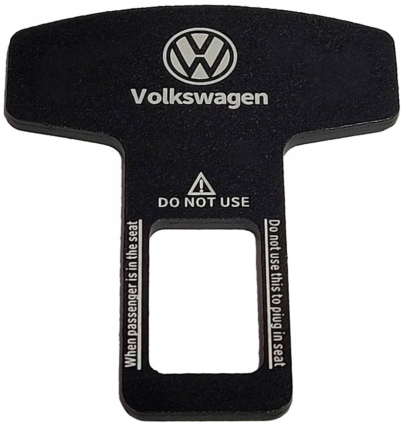 

Zaślepka wtyczka do pasa pasów z logo Volkswagen.