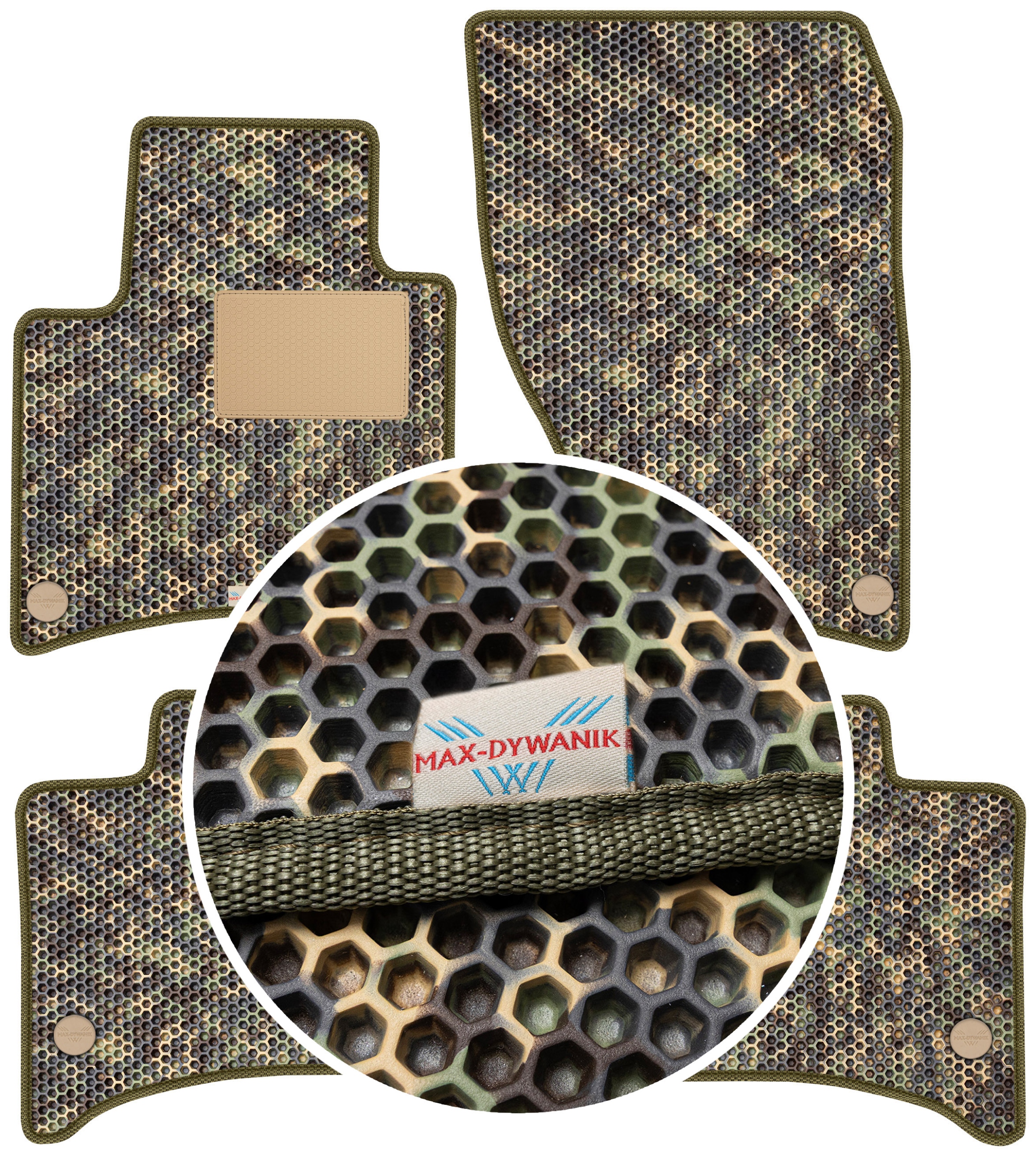 Vw Touareg II 2010-2017 Gumové rohože do auta Eva Moro