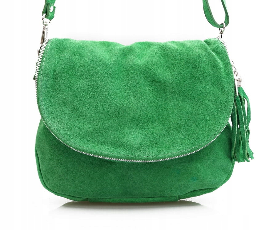 

Torebka Zamszowa listonoszka chlebak Zielona