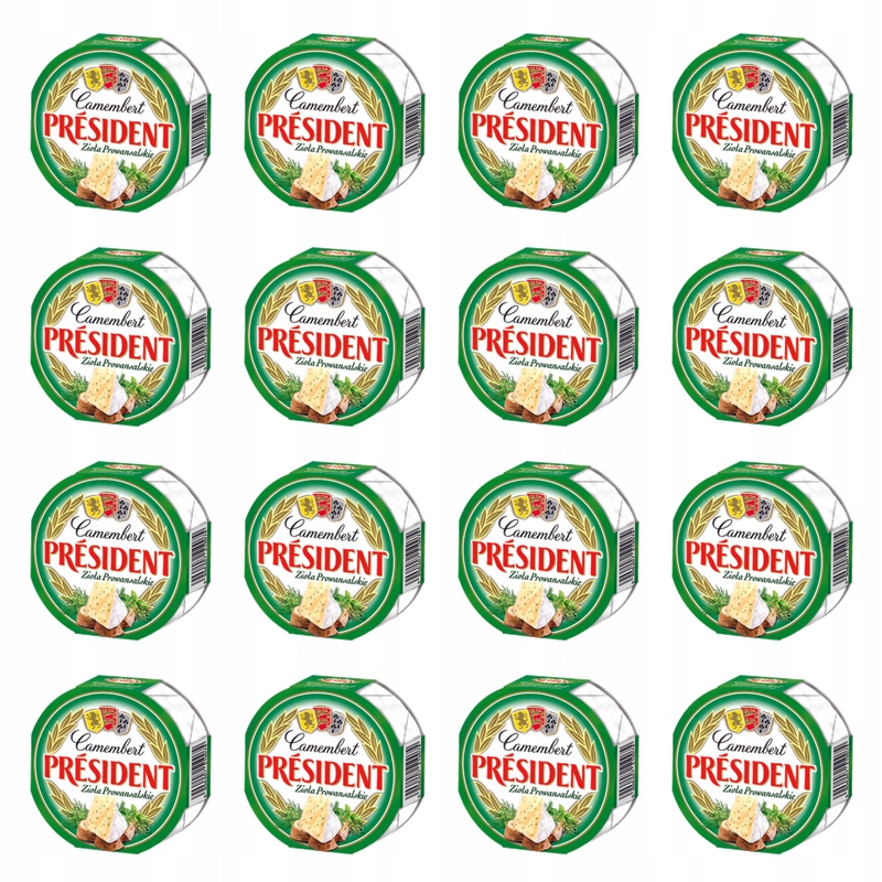 President Camembert Zioła Prowansalskie 120 g X16
